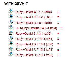 ruby+devkit